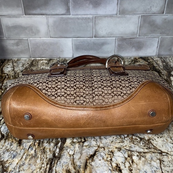 Coach Brown Signature Soho Satchel #7080 - Picture 7 of 9